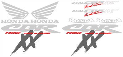 Honda Blackbird XX1100 Decal Set Early Models